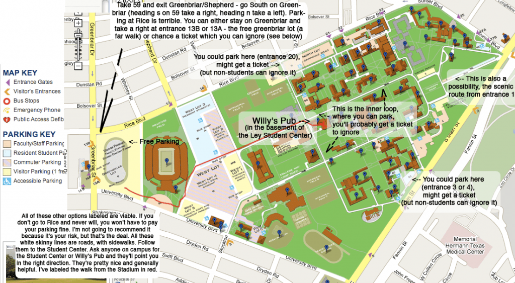 parkingmapforpub Where to park on campus
