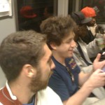 Preston and Michael on the T