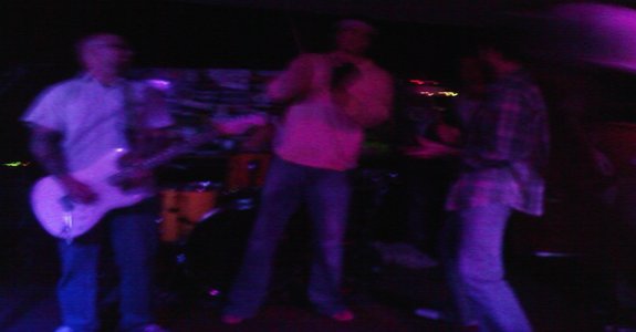 Ryan and Jordan playing cowbell with Nada Rasta!