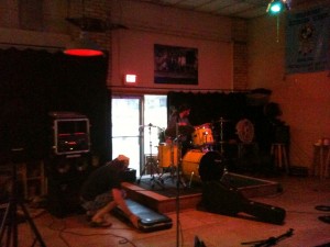 setting up at q spot aug 2011 setting up at q spot aug 2011